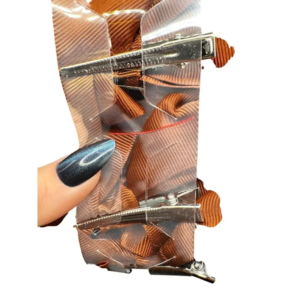 NWT Set of 12 Cooper Colored Bows About 5ish Inches Each